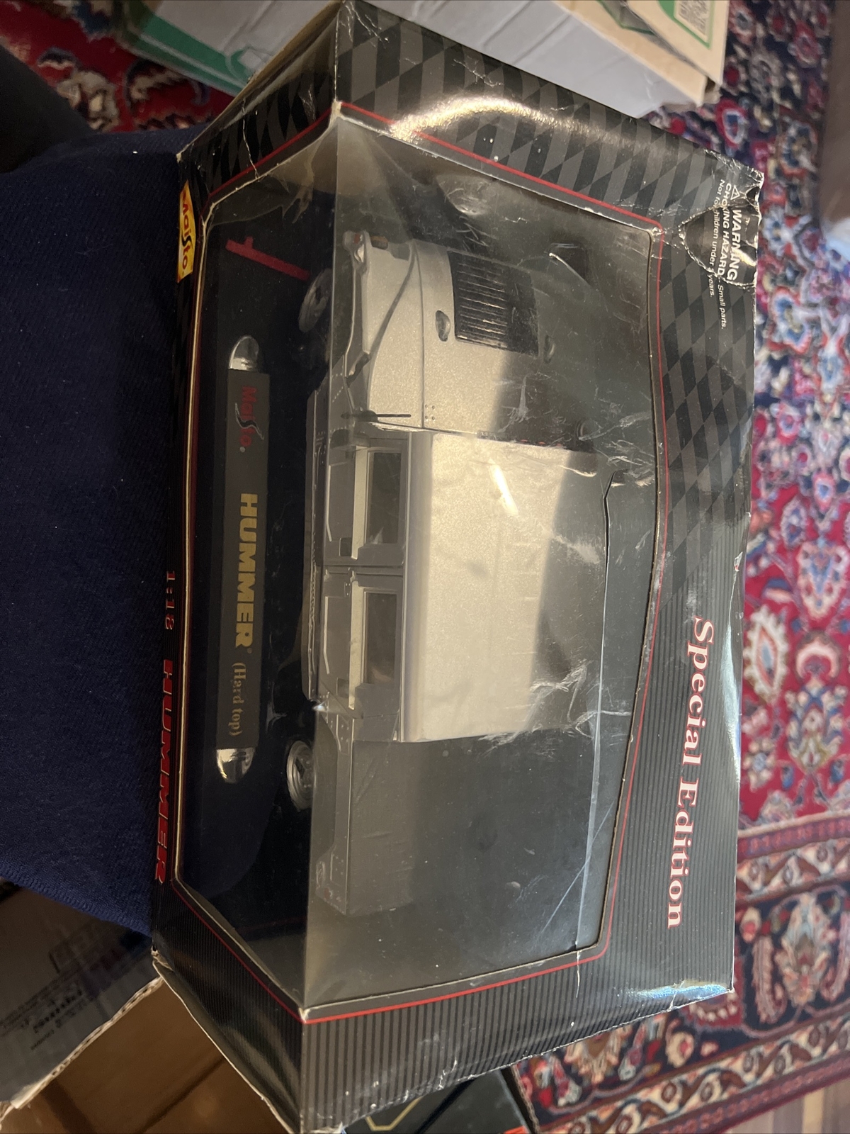 1998 Maisto Special Edition Hummer Hard Top Grey 1:18 Scale Diecast Ref.31857