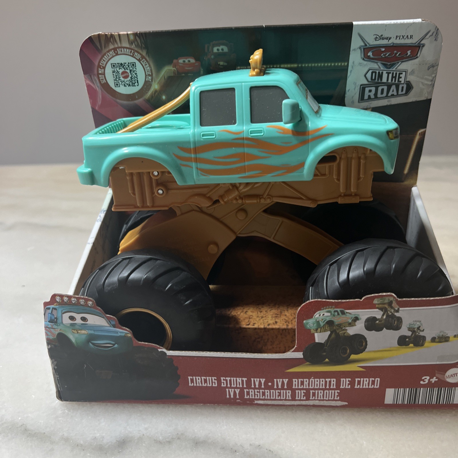 Disney Pixar Cars On The Road Circus Stunt Ivy Monster Truck 2023 Mattel