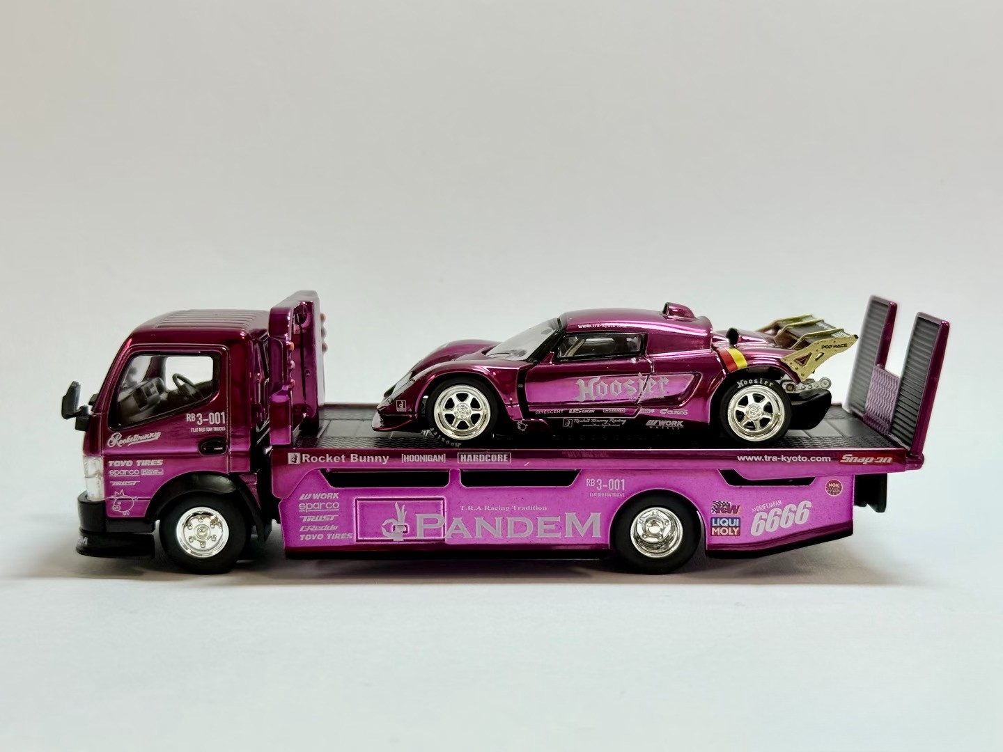 XCartoys Pop Race 1/64 Pandem Lotus Elise Set Beijing Exclusive Purple Chrome