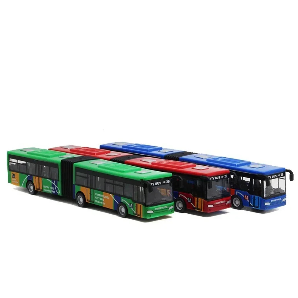 1:64 Alloy City Bus Model Vehicles City Express Bus Double Buses Diecast Vehicle