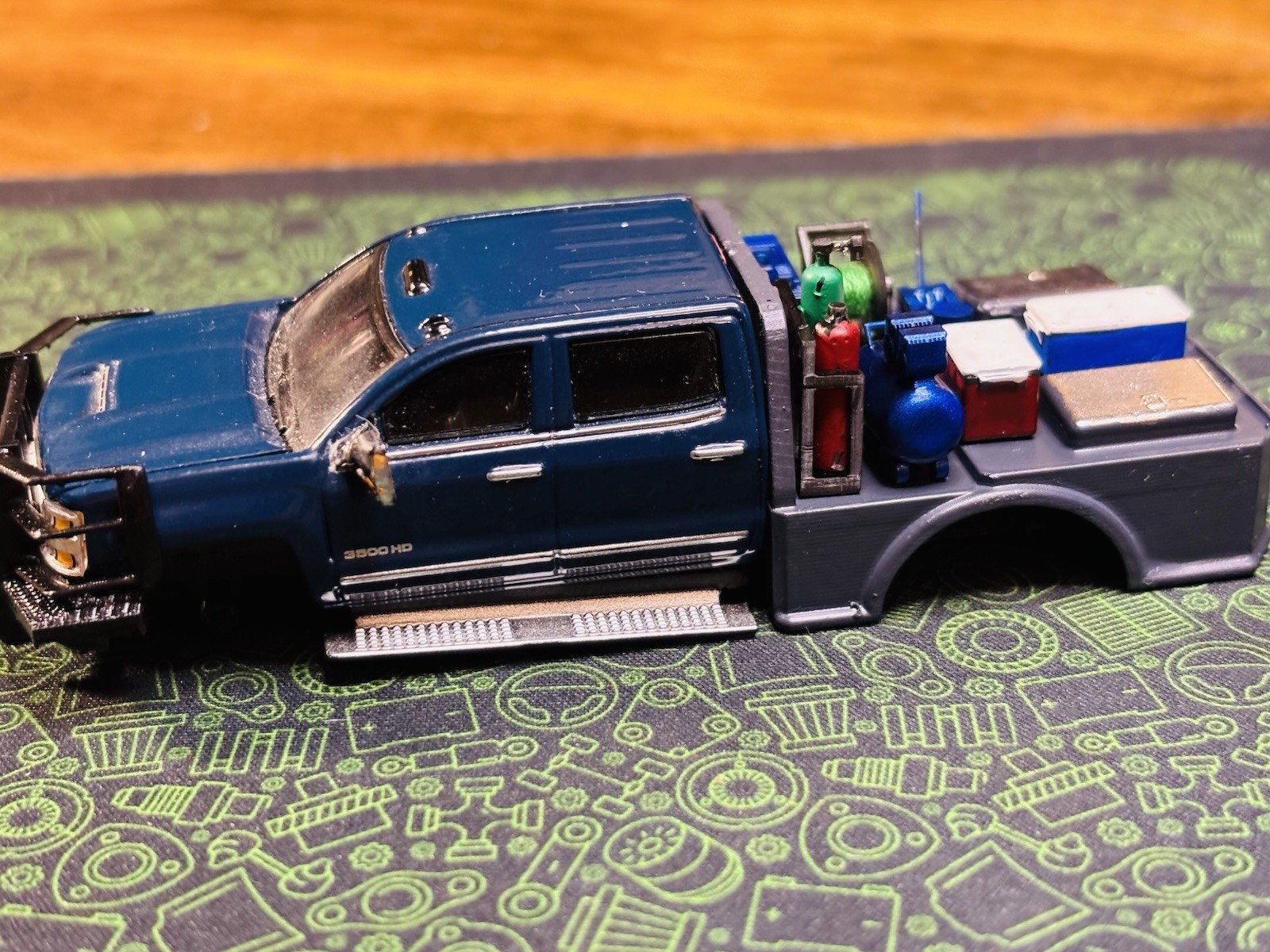 M2/Greenlight Welder Kits 3d Printed 1/64 3d Painted
