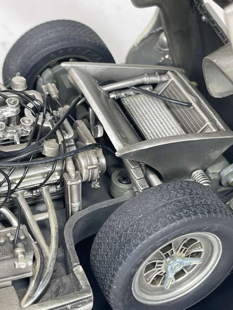 Franklin Mint Shelby Daytona Coupe In Fine Pewter 1:12 Scale with Stand