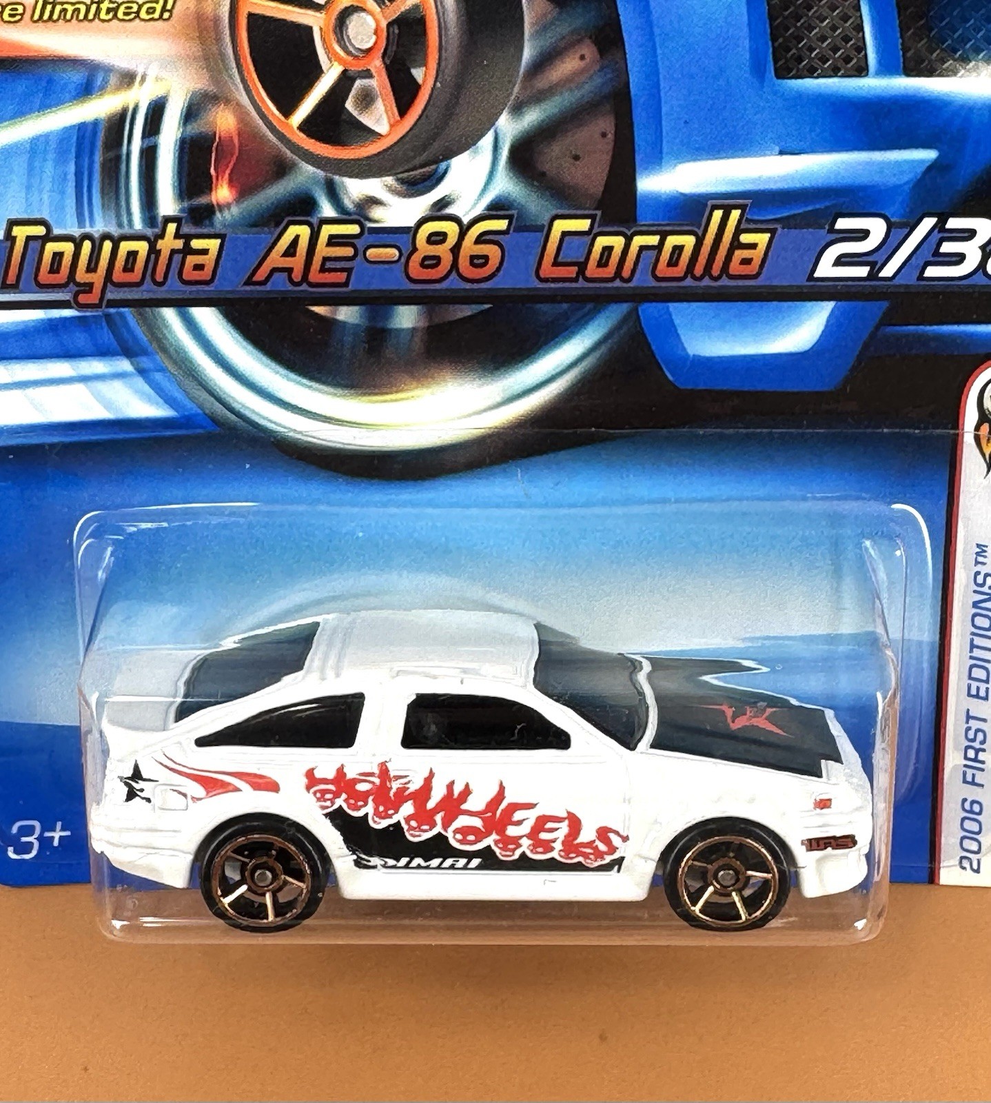 Hot Wheels 2006 First Editions TOYOTA AE-86 COROLLA w/FTE & 5s (lot of 2) 2/38