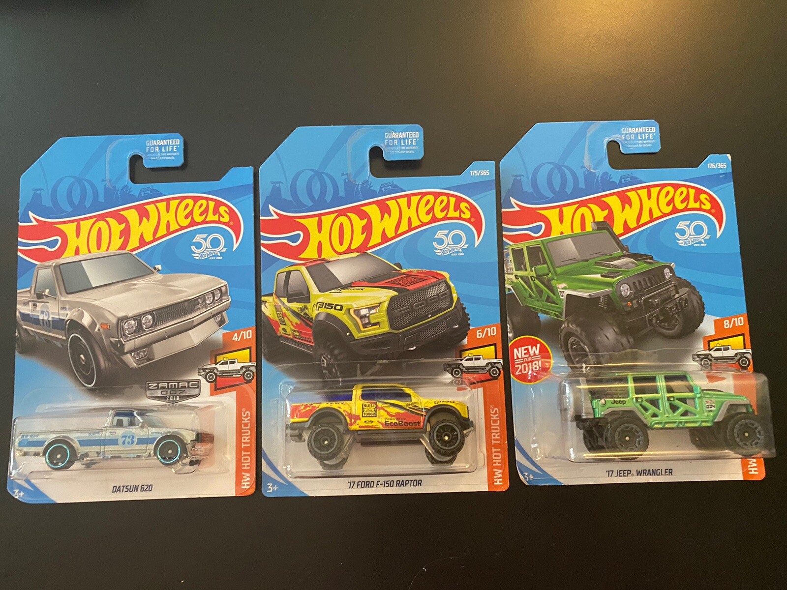 Hot Wheels HW HOT TRUCKS (4/10, 6/10, 8/10) – NEW See Photos For Details