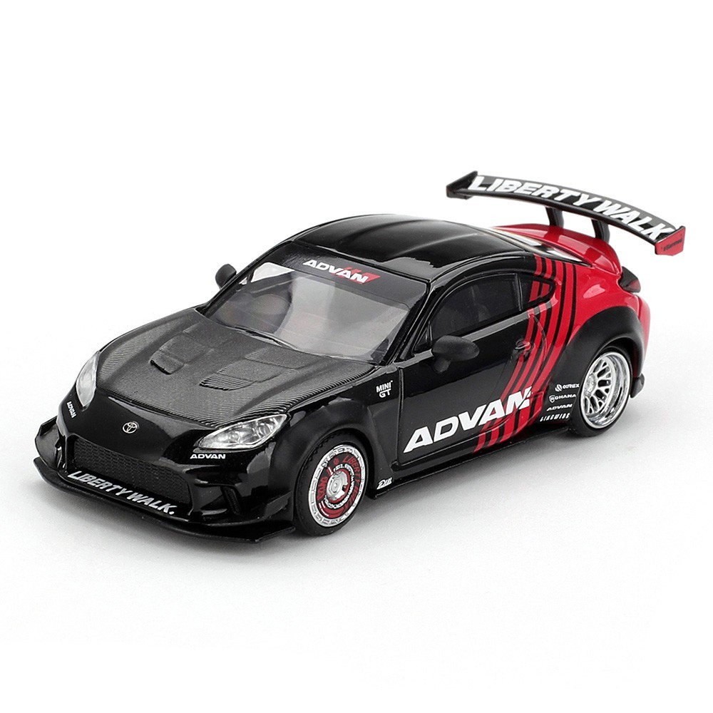 Mini GT 1:64 Toyota GR86 LB Nation Liberty Walk LBWK Advan Black Red MGT01173