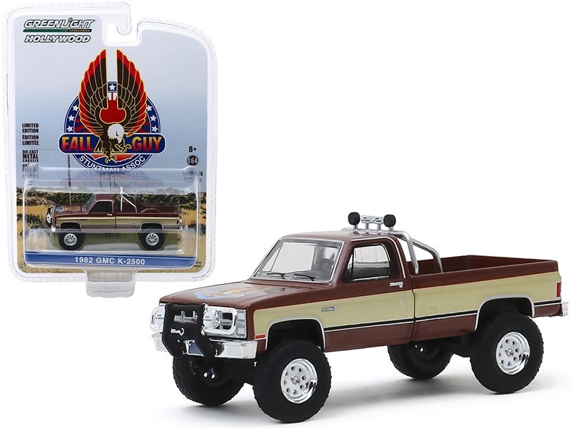 1982 GMC K-2500 PICKUP TRUCK BROWN THE FALL GUY 1/64 DIECAST GREENLIGHT 44860 F