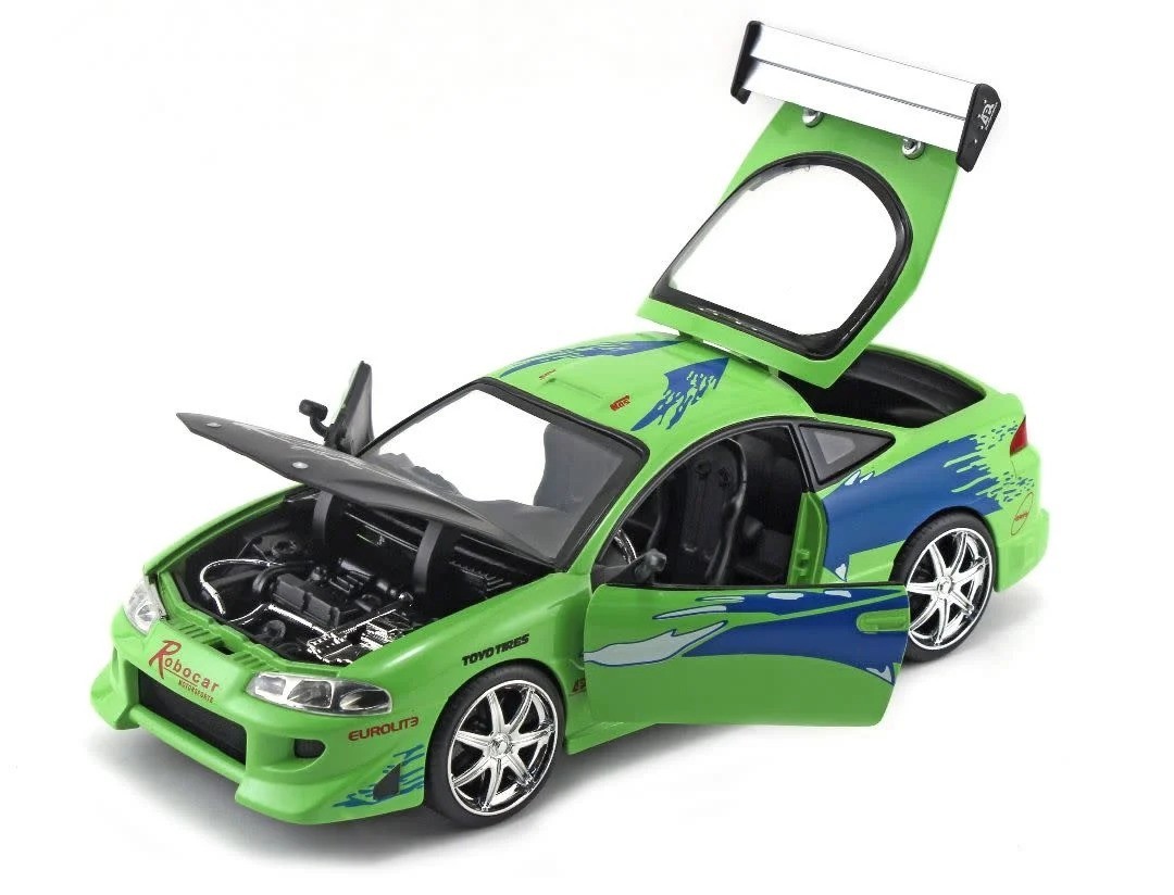 BRIAN’S MITSUBISHI ECLIPSE GREEN “FAST & FURIOUS 25 YEARS” 1/24 BY JADA 97603