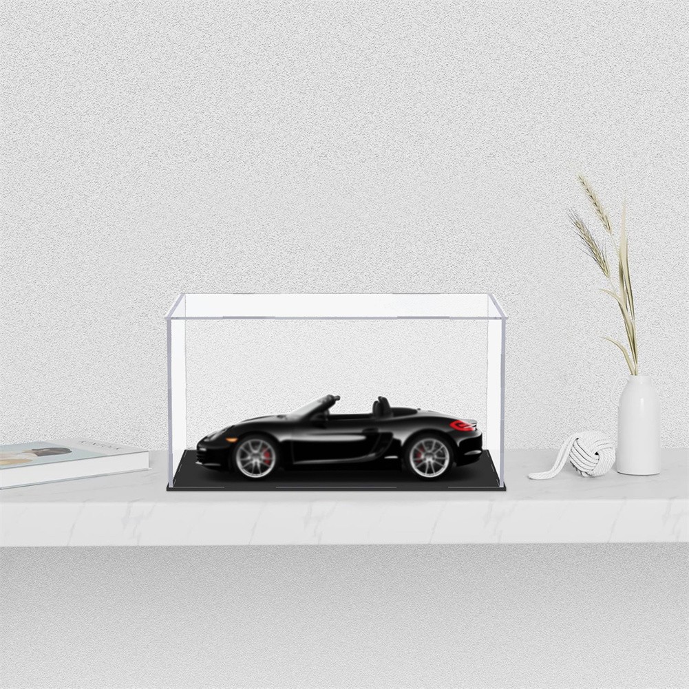 1-5X Display Case Clear Acrylic Dustproof Box for 1:24 Scale Collectibles Model