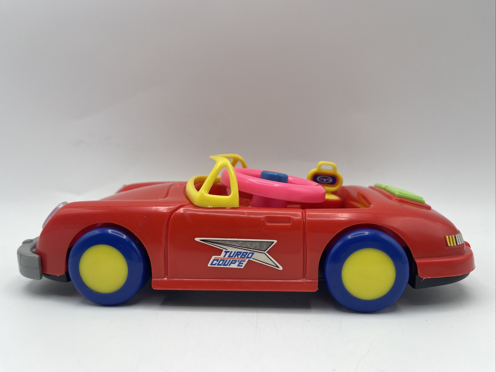 Kids Porsche GT 888 Rare Toy Lights & Sounds Turbo Coupe Vintage HTF RED