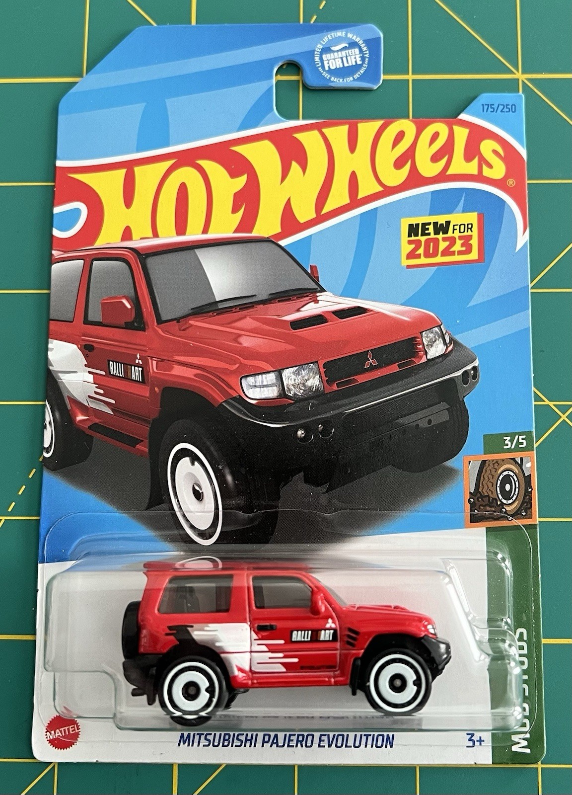 LOT OF 3 – 2023 & 2024 HOT WHEELS MITSUBISHI PAJERO EVOLUTION NEW FOR 2023