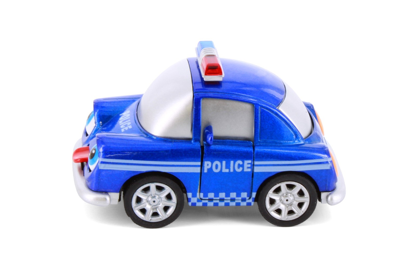 Cutie Cars w/Movable Eyes & Tongues – Police, Blue – Showcasts 403/4D – 4″ Scale