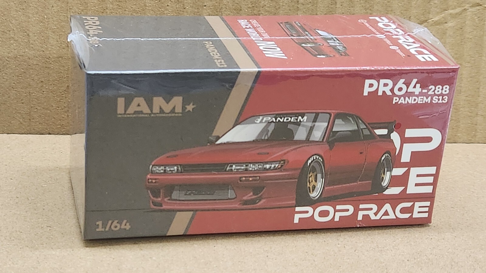 1:64 Pop Race Nissan Silvia S13 Pandem Red Chrome IAM Indonesia Surabaya 2025