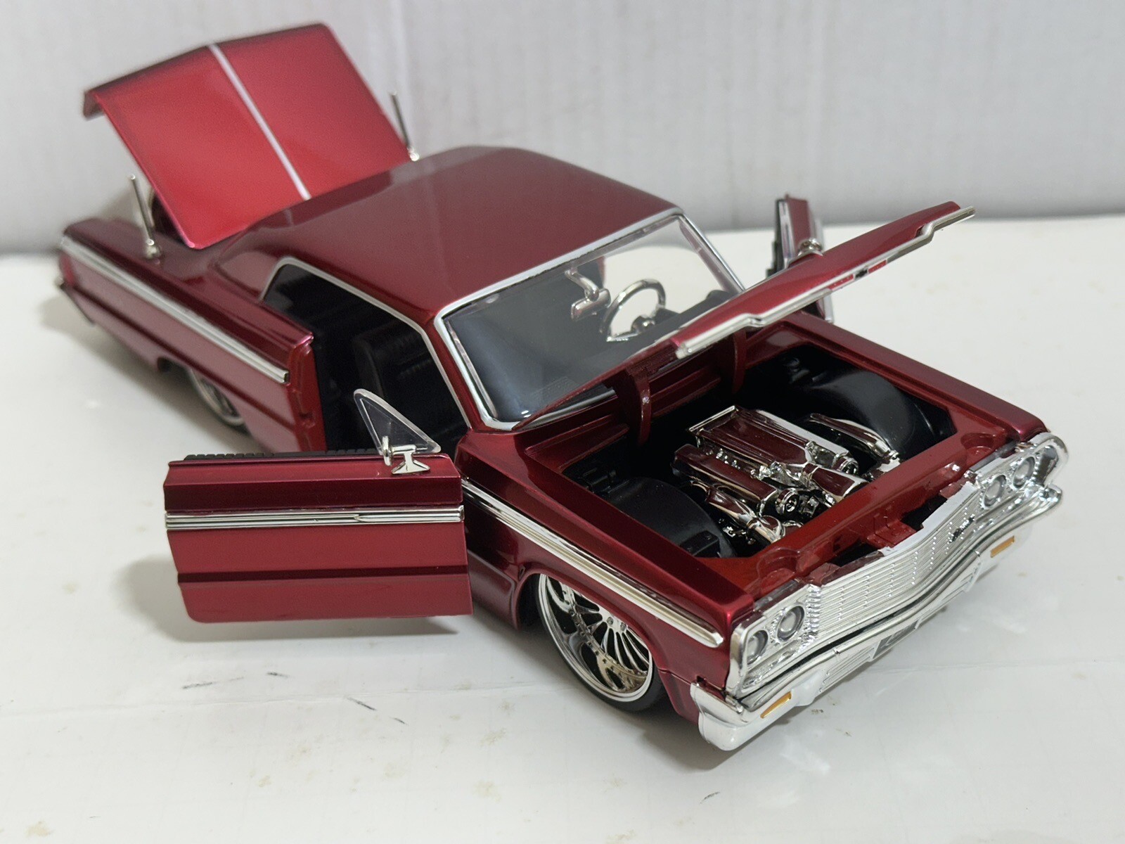 JADA BTK 1964 CHEVY IMPALA RED 1:24 DIECAST MODEL CAR NEW NO BOX