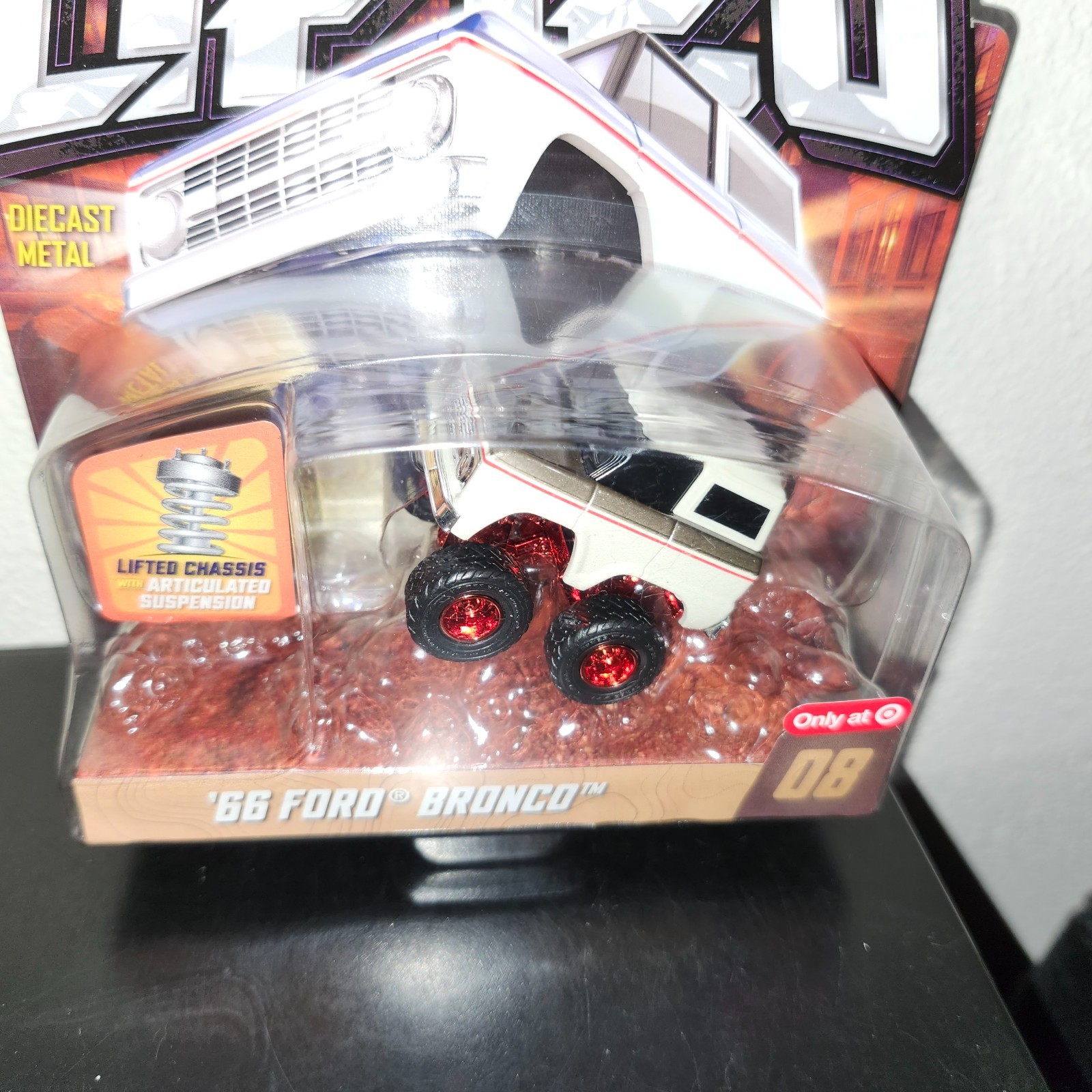 2026 Car Tuned Lifted 66 Ford Bronco RED BOTTOM RB Chase – Target Exclusive