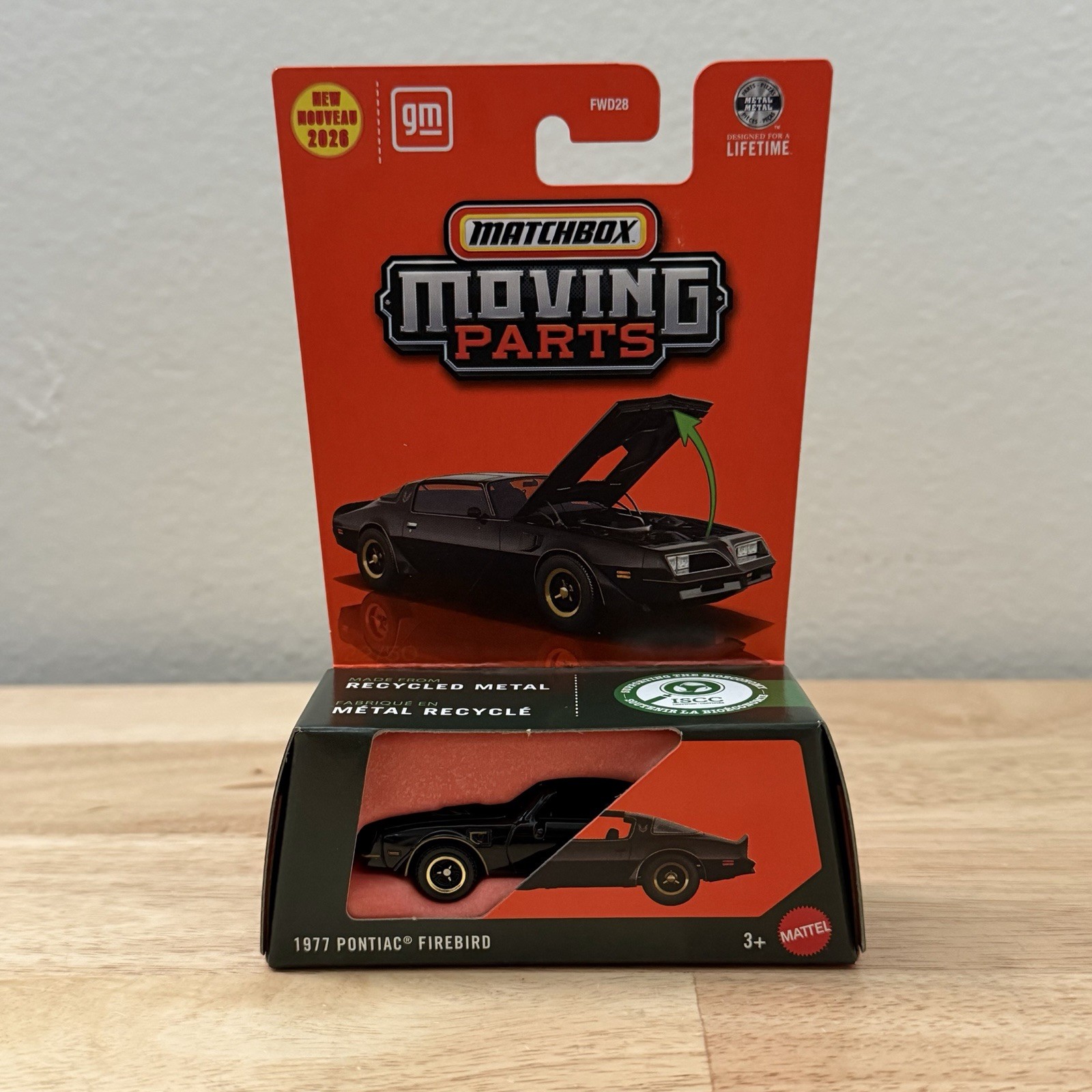 2026 Matchbox Moving Parts 1977 Pontiac Firebird Black 1/64 w/ Opening Hood NEW