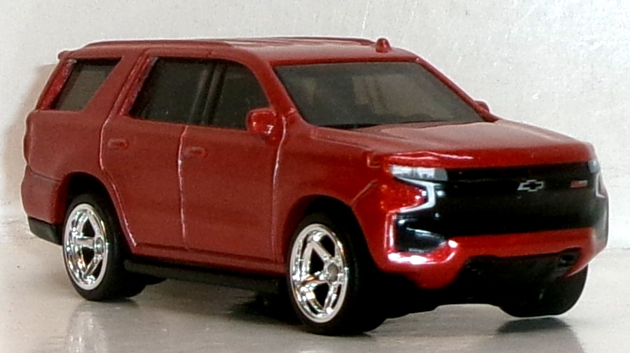 LOOSE 2026 MATCHBOX 1:64 DARK RED 2023 CHEVY TAHOE Z71 WHEEL SWAP REAL RIDERS