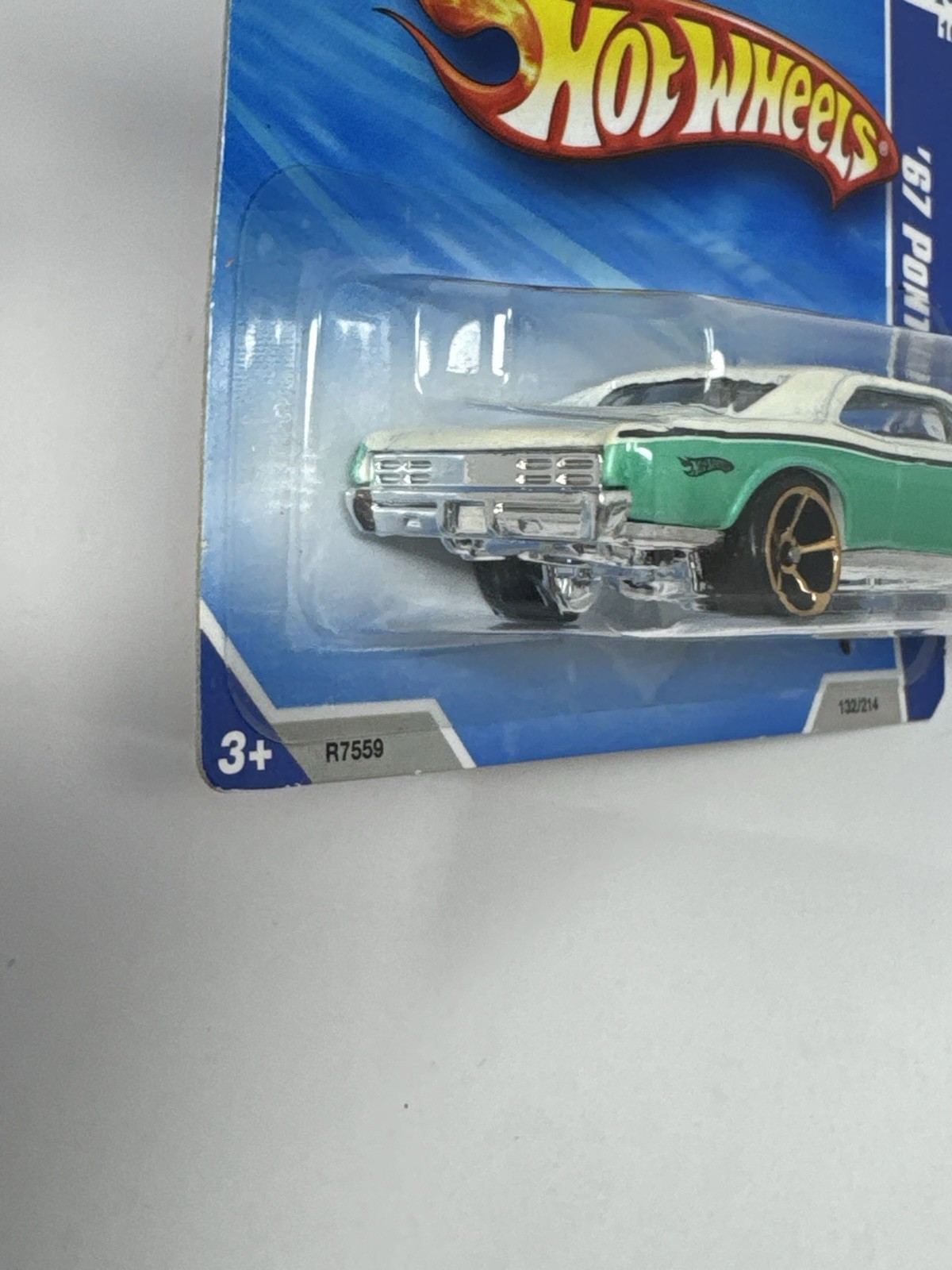Hot Wheels Faster Than Ever Aqua Teal ‘67 Pontiac GTO #132 Short Card TB