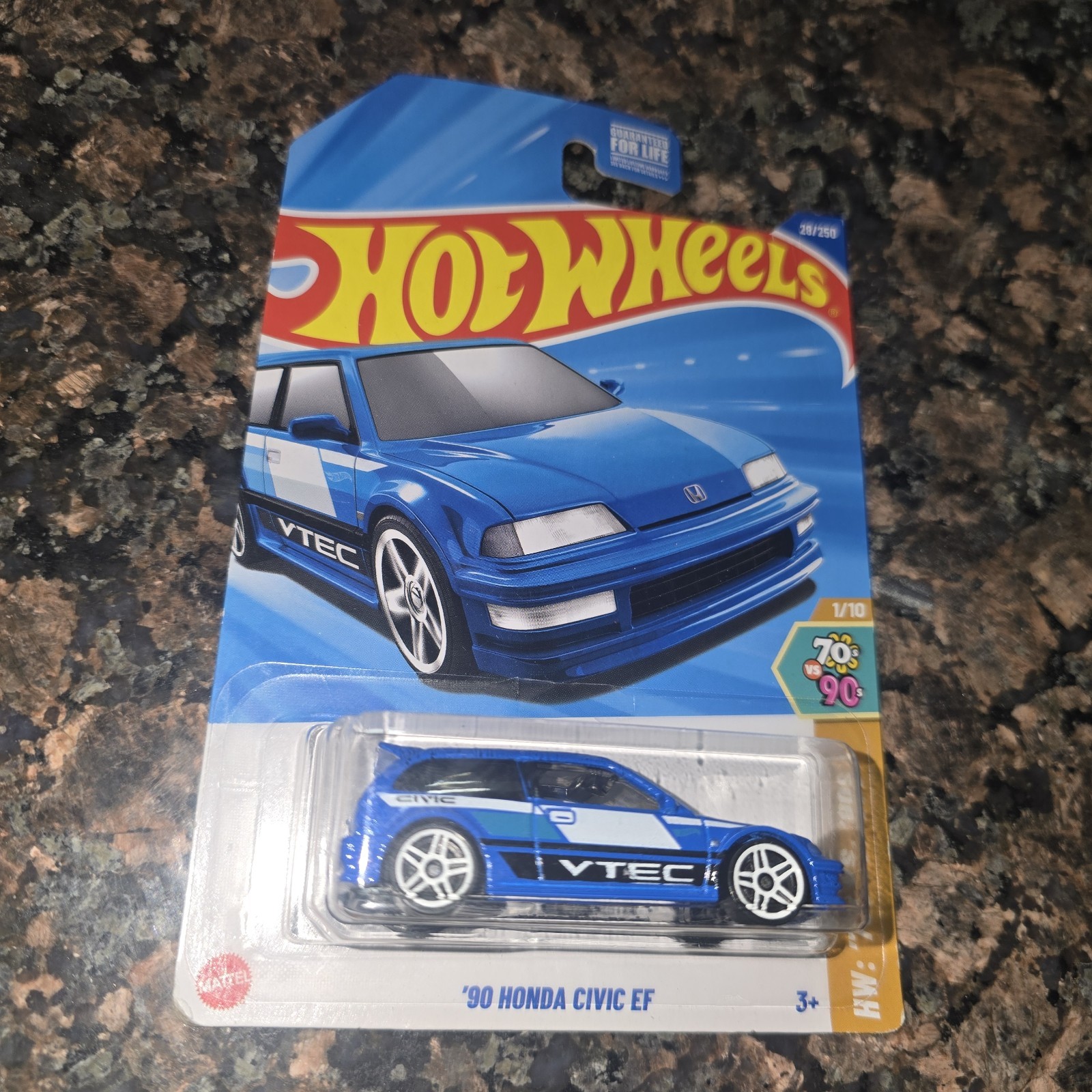 Hot Wheels 1990 Honda Civic EF Blue