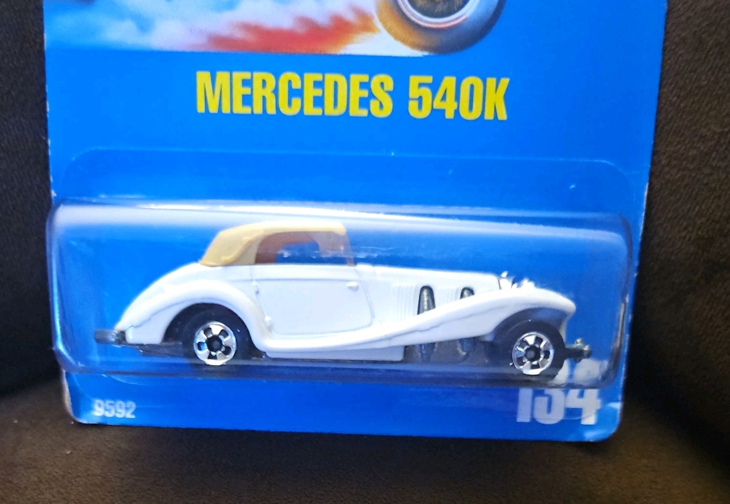 HOT WHEELS 🔥 MERCEDES 540K 🔥 COLLECTOR #134 🔥 SPEED POINTS CARD 🔥 1990 🔥