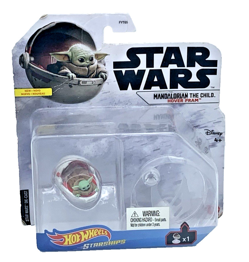 Hot Wheels Starships Star Wars Mandalorian The Child Hover Pram 2019 Brand New