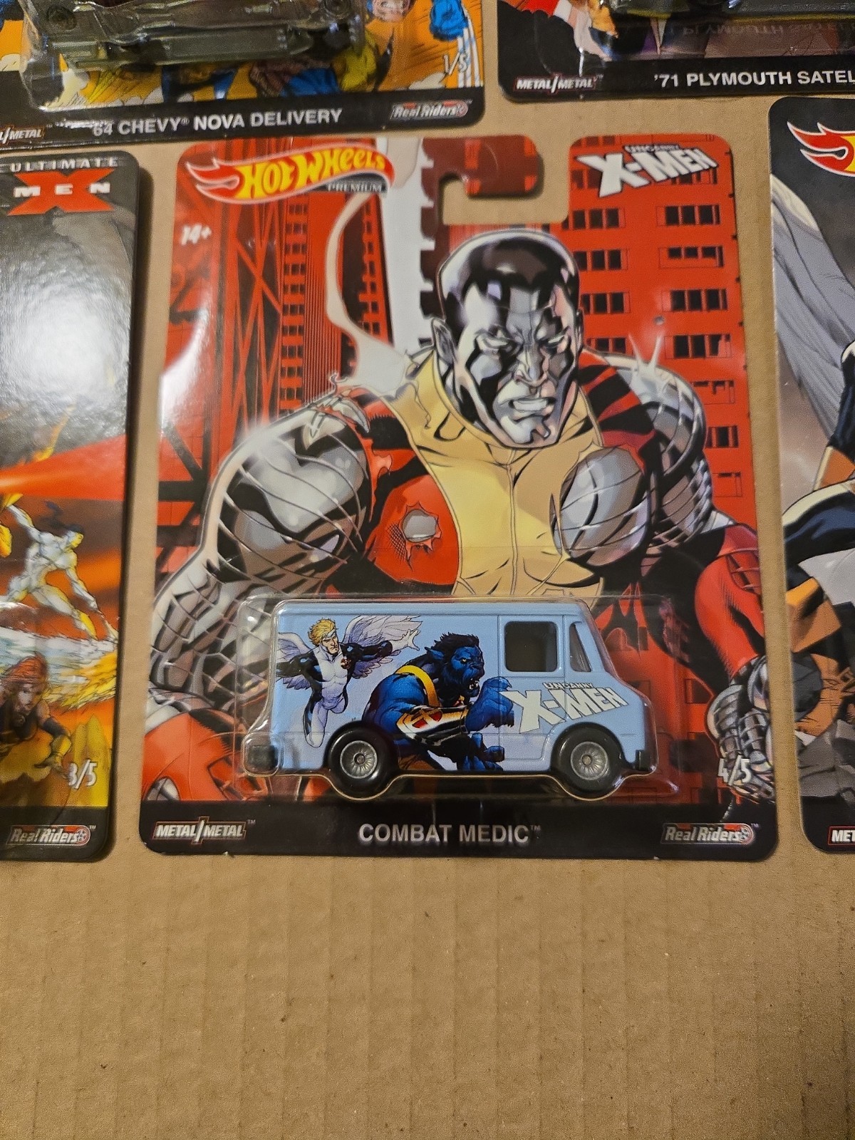 Hot Wheels 2019 Pop Culture Marvel Ultimate X-Men Complete Set of 5 Real Riders