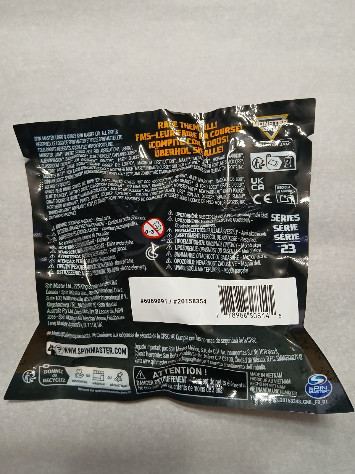 Monster Jam Mini Jams Series 23 ThunderRoarus #354 **New / Unopened Package**