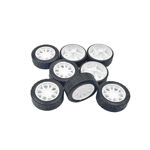 8PCS Toy Car Wheels 30mm Rubber Tire for Remote Control Car RC Car DIY 2X30mm