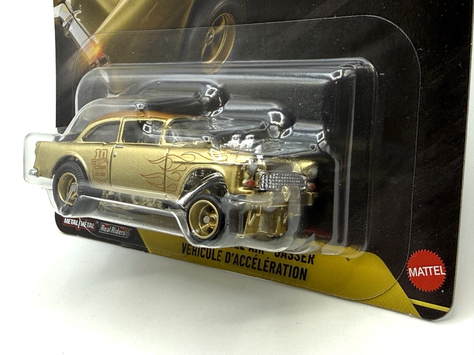 Hot Wheels Car Culture Thrill Climbers ’55 Chevy Bel Air Gasser GOLD Chase