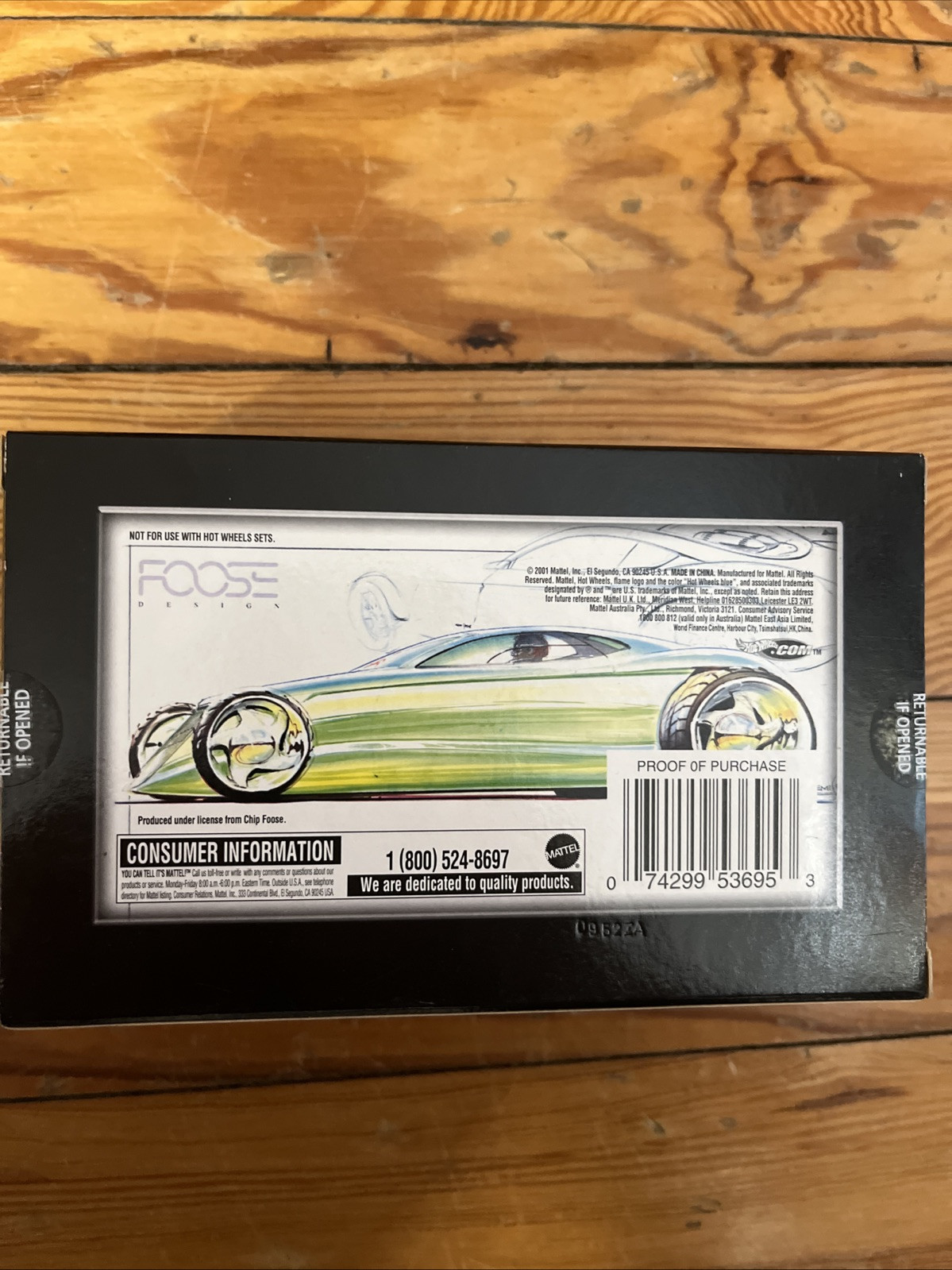 Hot Wheels 100% Foose Design Manhattan & Hemisfear 1:64 Diecast Custom 2001 NEW