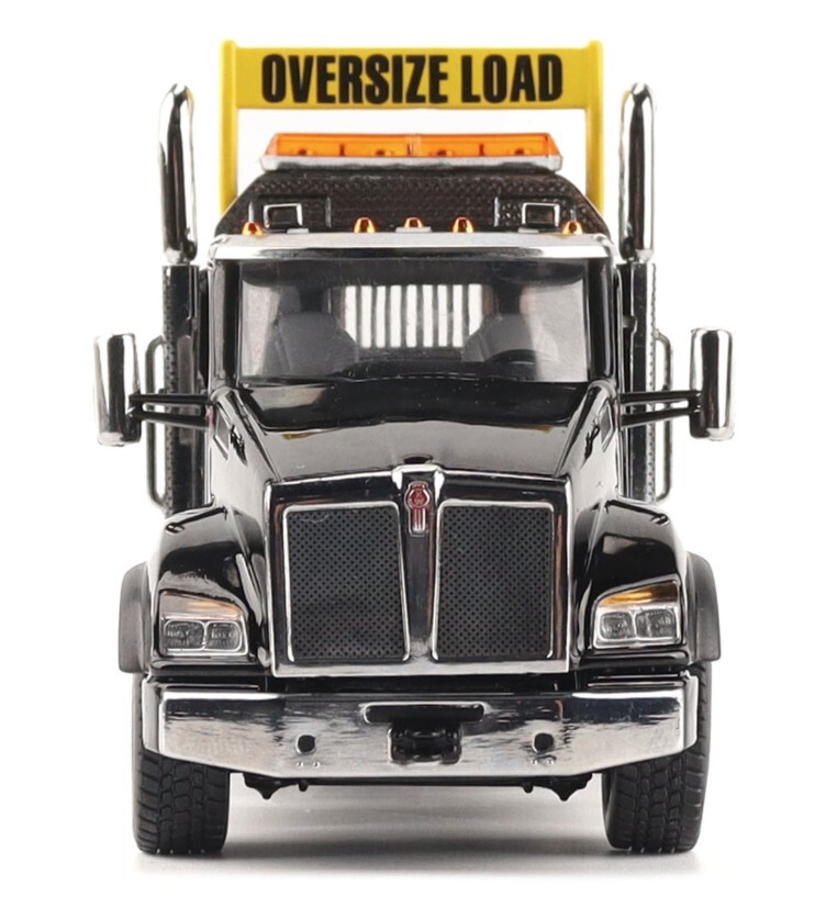 Diecast Masters 71134 Kenworth T880 SBFA Black & Trail King Lowboy 1/50 Scale