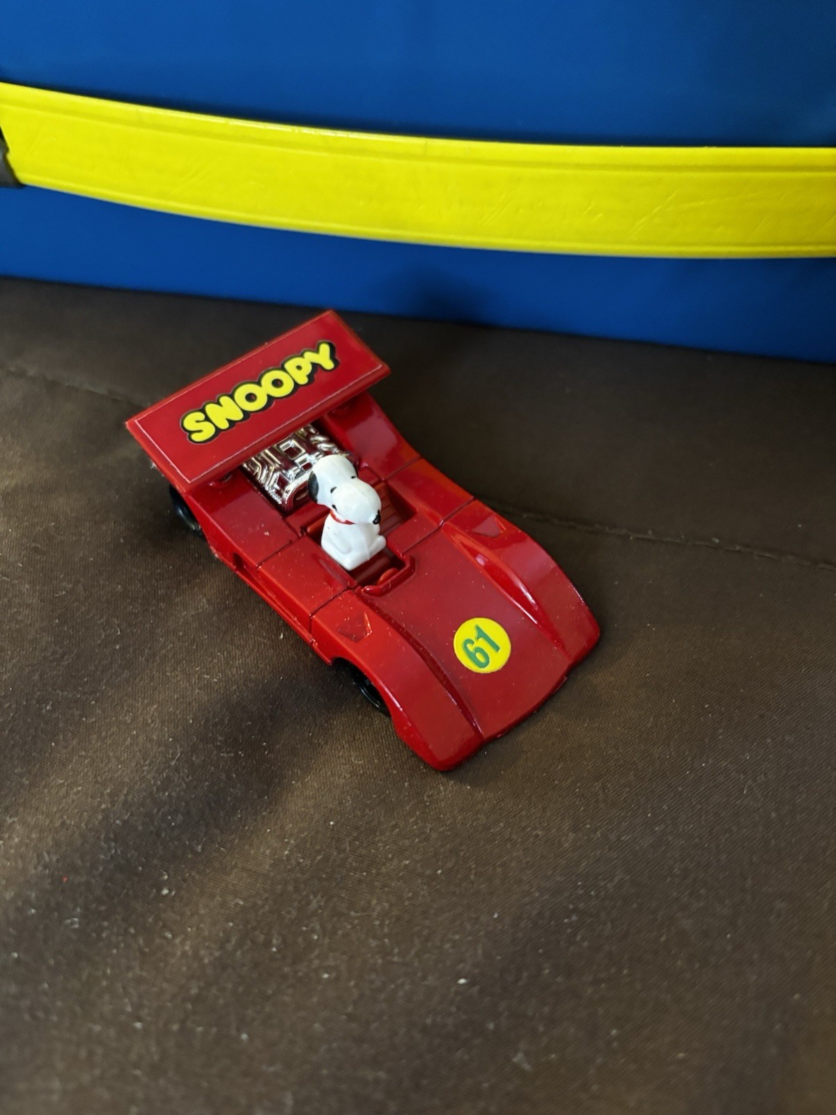 Vintage Aviva Snoopy Race Car #C3- Loose Car