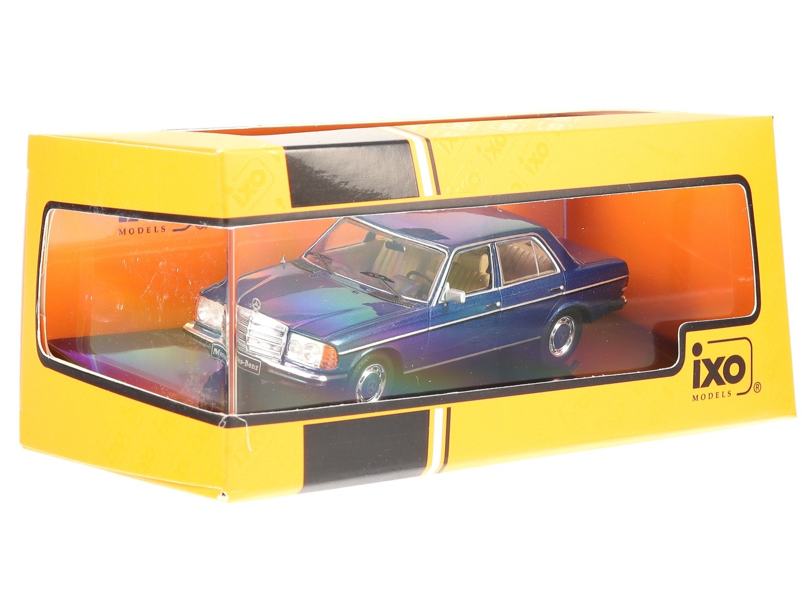 Mercedes W123 240D 1976 dark blue metallic diecast model car CLC488 IXO 1:43