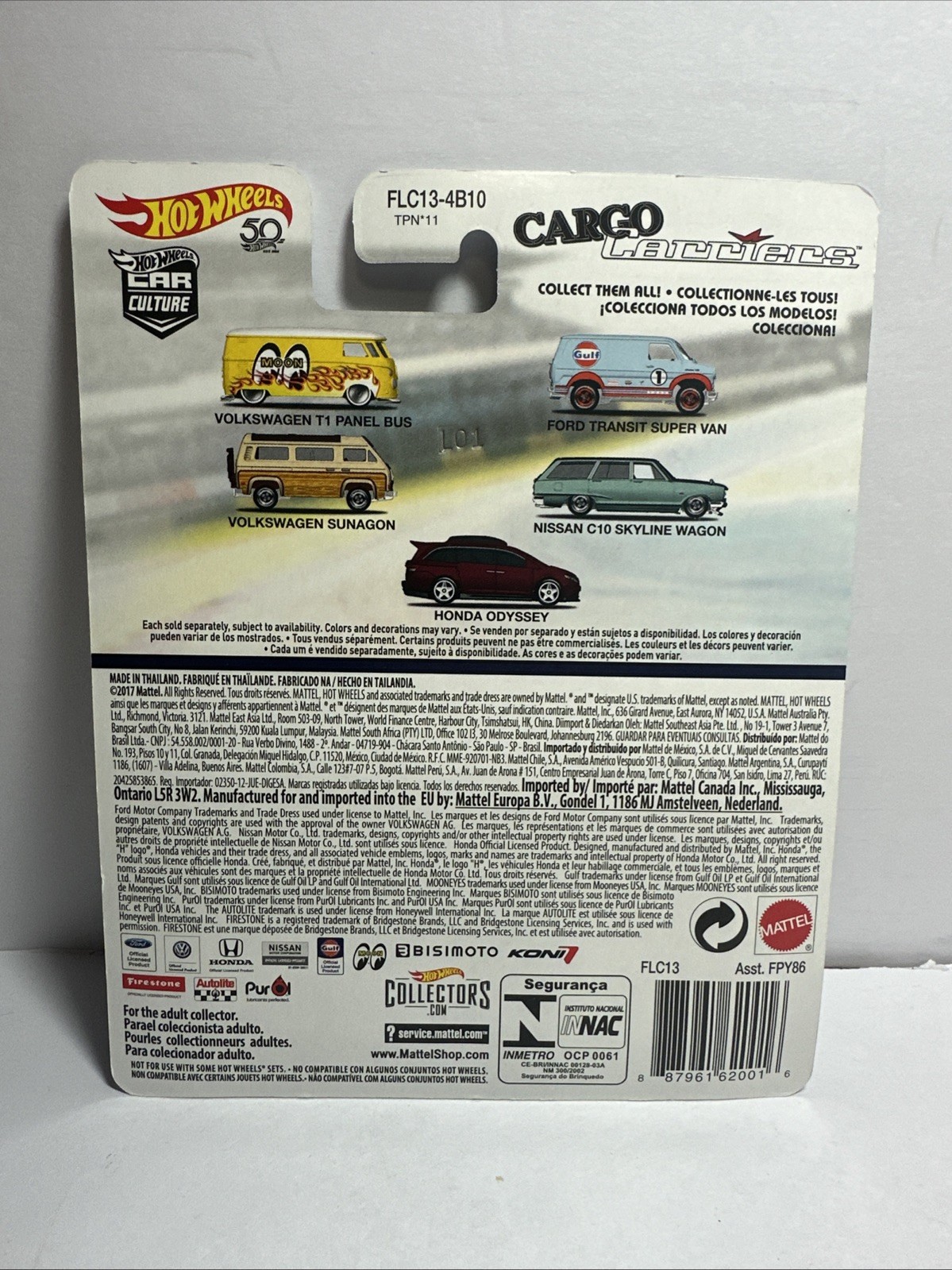 Hot Wheels Car Culture Cargo Carriers Ford Transit Super Van