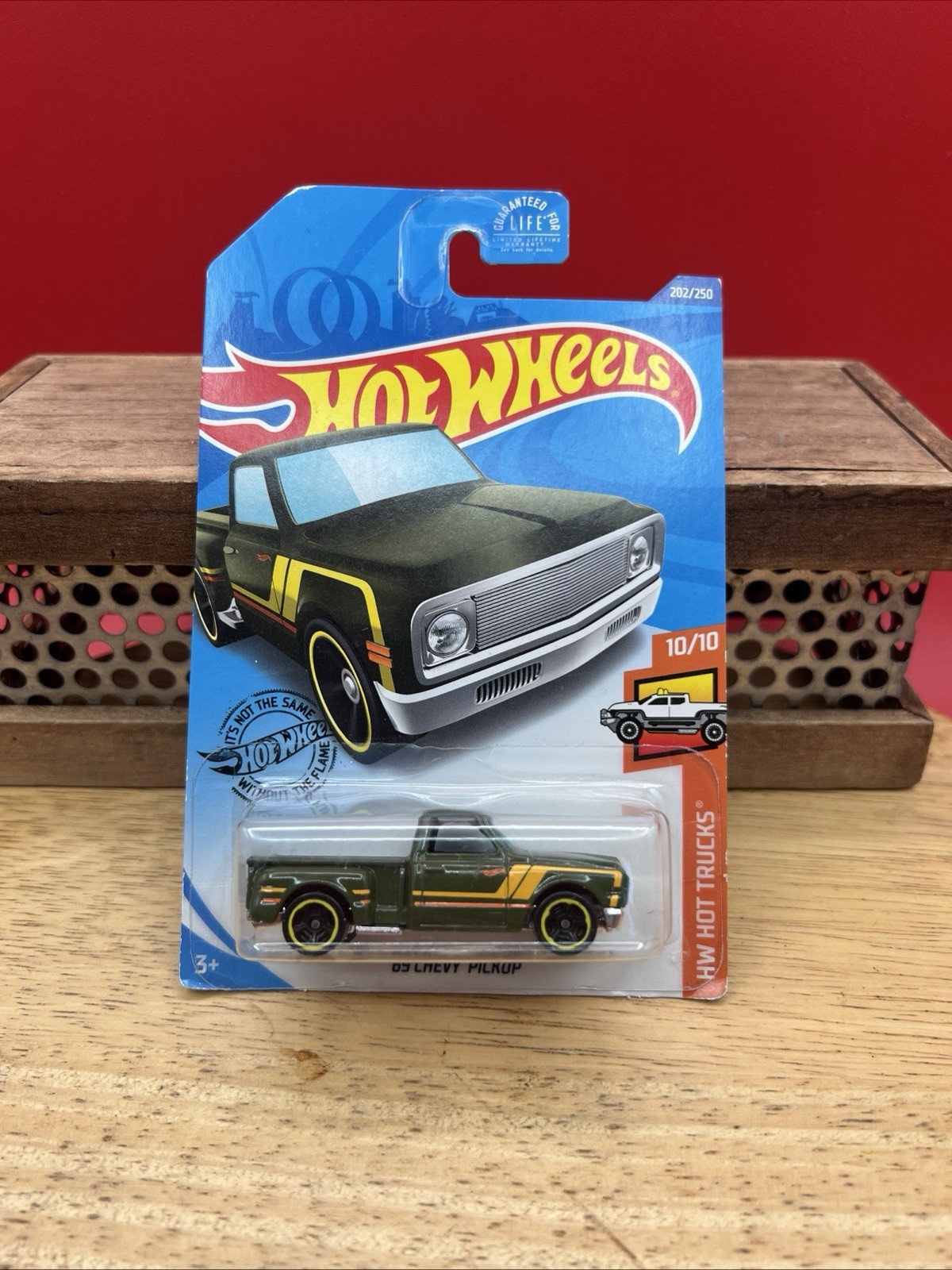 Hot Wheels ’69 Chevy Pickup #202 HW ’20 Hot Trucks 10/10 Dark Green VHTF!🛞🛞