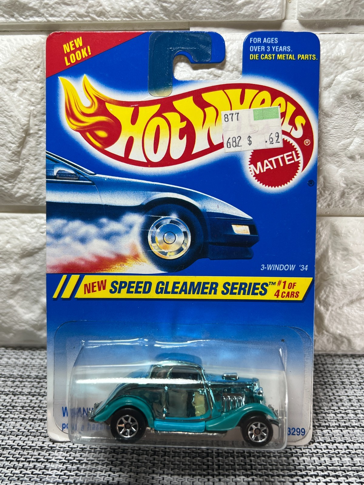 Hot Wheels New Speed Gleamer Series #1 of 4 Cars 3-Window ’34 Collector 312 Blue