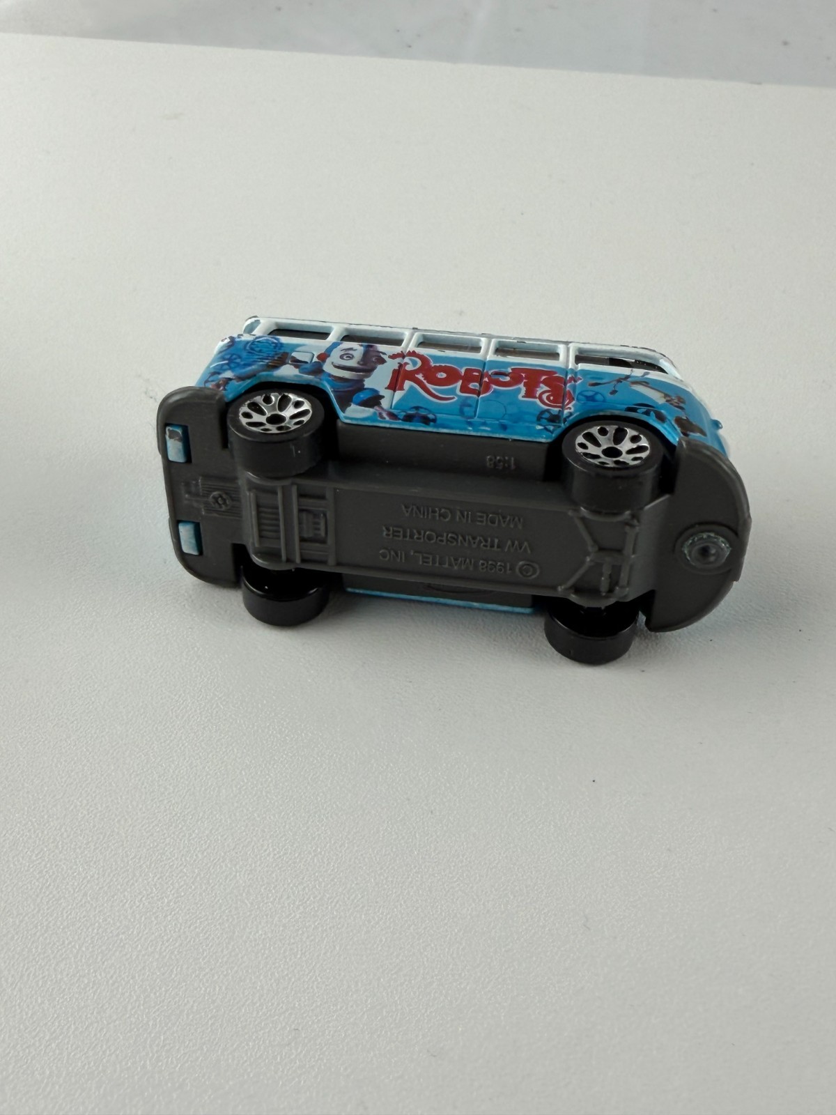 Hot Wheels Volkswagen VW Transporter Bus Blue Robots Movie Diecast Toy Model
