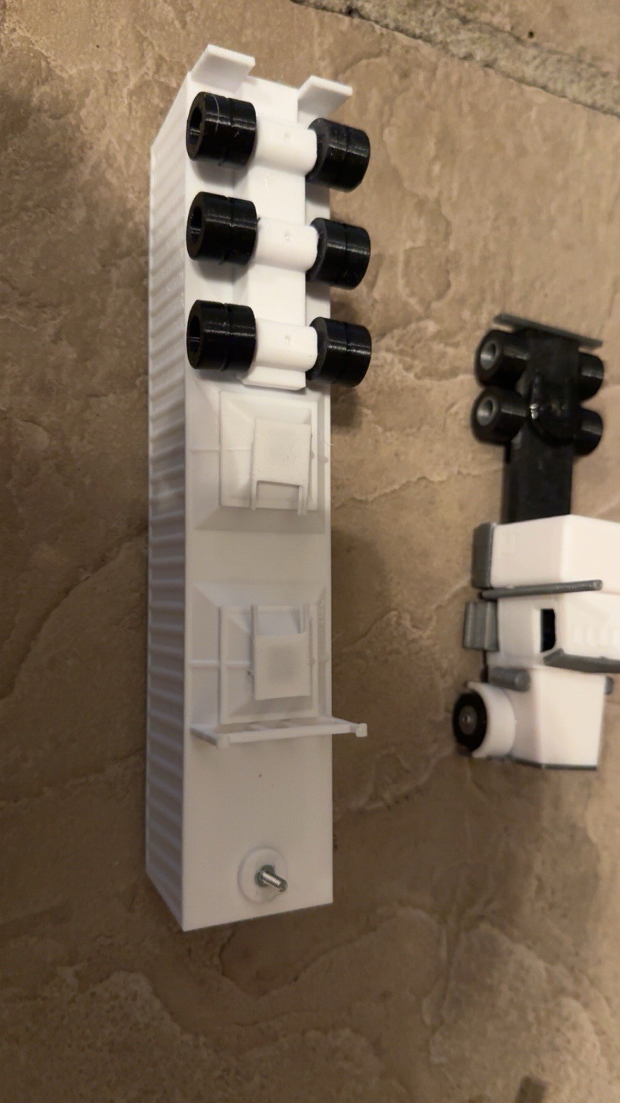 1:64 Semi trailer Set – White Hopper And Black Low Boy – 3D printed