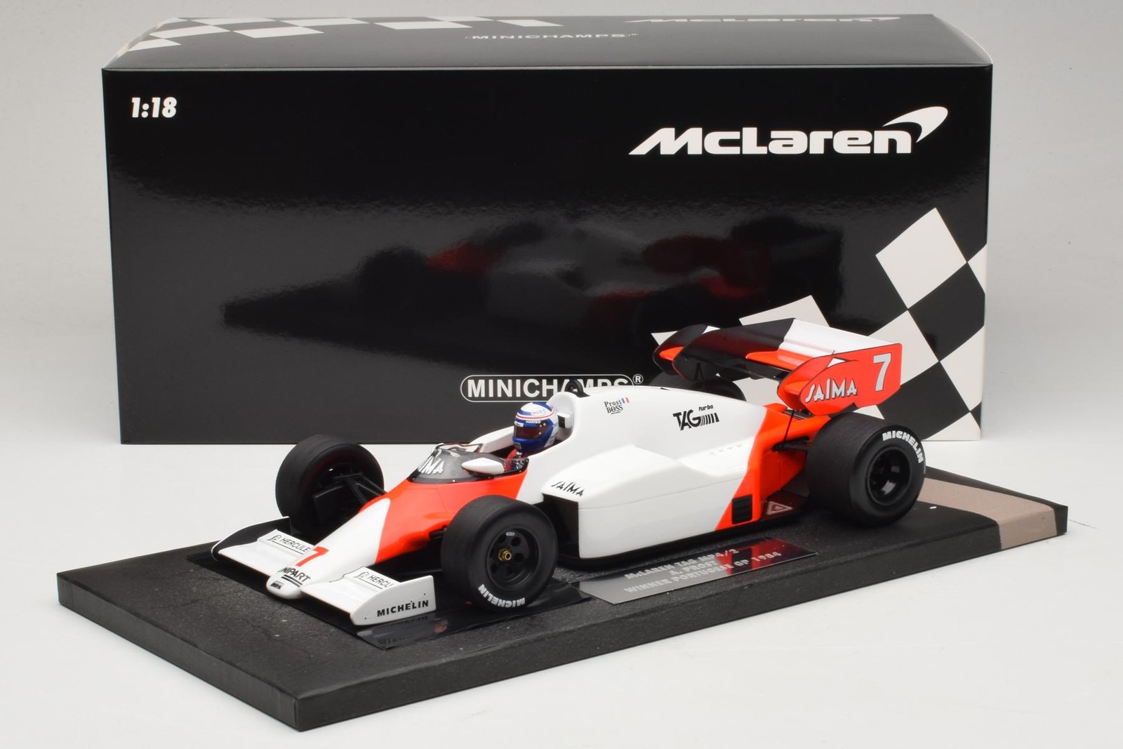 McLaren MP4/2 TAG #7 A. Prost Portuguese GP Winner 1984 Minichamps 1:18 | 537841