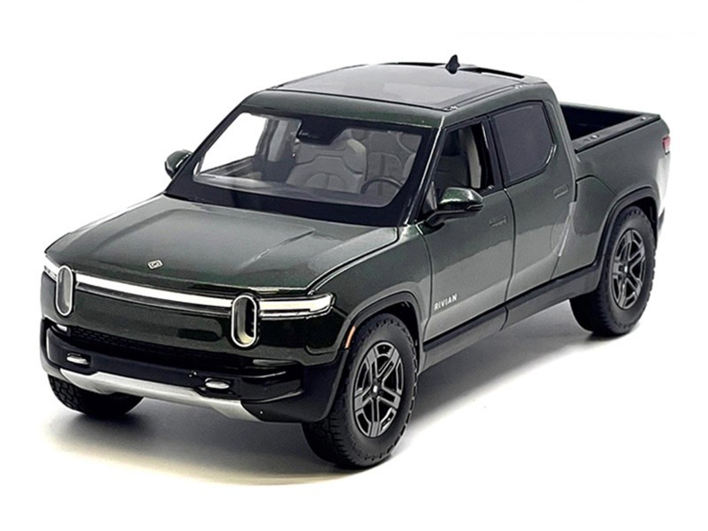 RIVIAN R1T PICKUP DARK GREEN 1/18 DIECAST MODEL BY MAISTO 31466