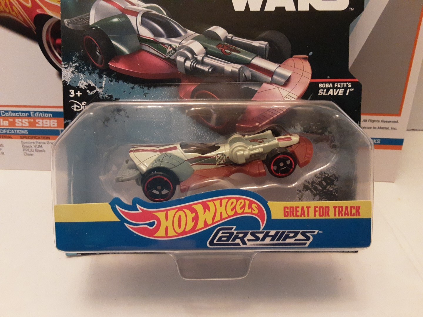 New Disney Star Wars Hot Wheels Boba Fett’s Slave 1 Character Toy Car Carships