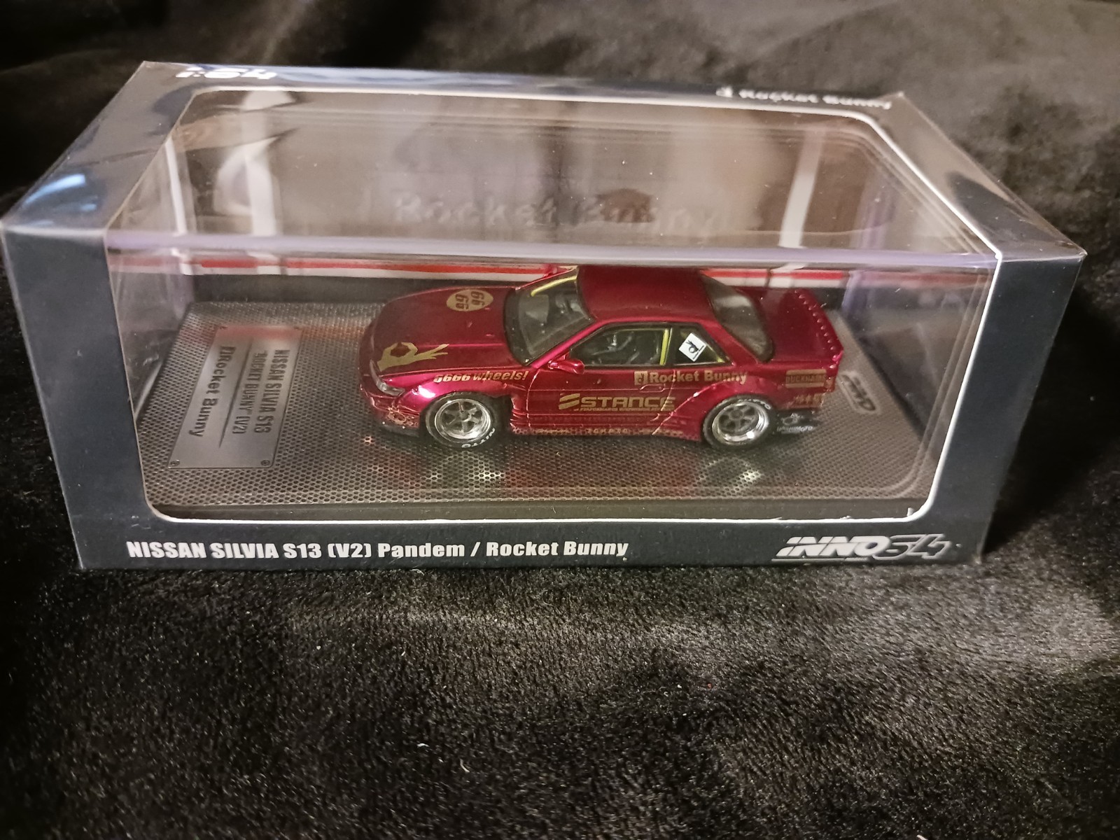 INNO64 1/64 Nissan Silvia S13 Pandem Rocket Bunny V2 Red Metallic New
