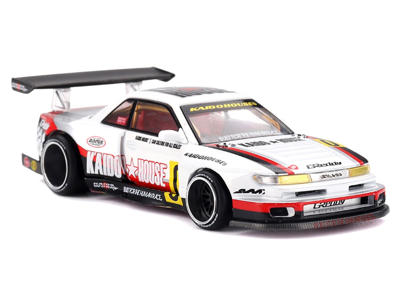 NISSAN SILVIA S13-R CIRCUIT SPEC V1 RHD “KAIDO HOUSE” 1/64 BY MINI GT KHMG251