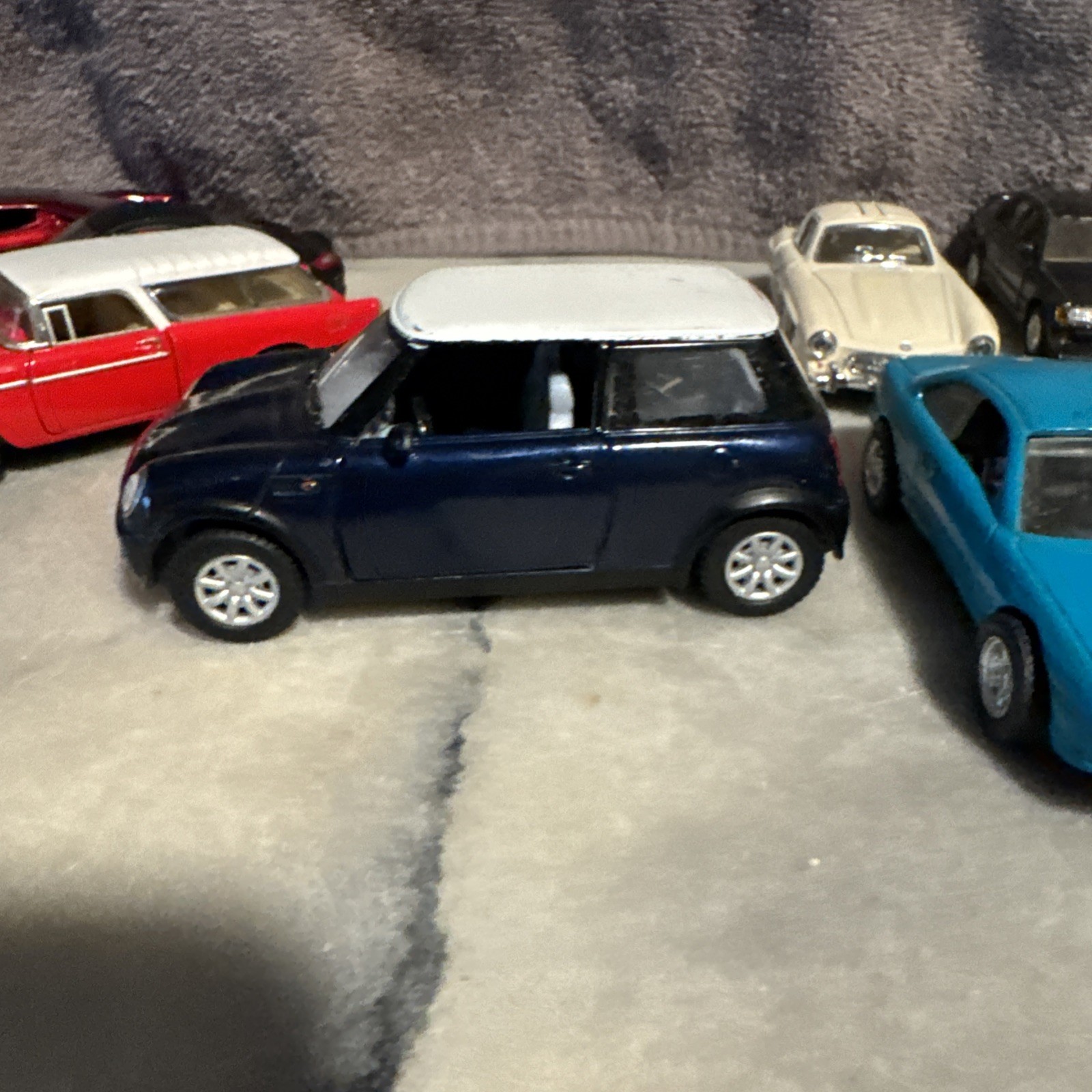 Lot Of Used Mixed Brand Toy Cars KINSMART ,and other Diecast 13 Total.