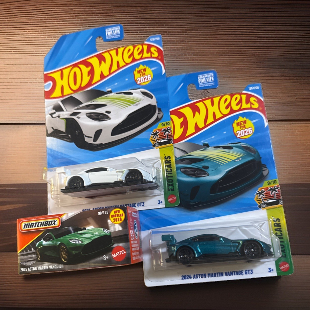 2026 Hot Wheels EXOTICS 2024 Aston Martin Vantage X2 + 2026 Power Grab VANQUISH