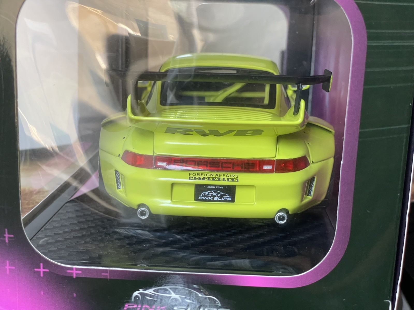 Jada Pink Slips Porsche 911 993 RWB Genki 1:18 Lime Yellow