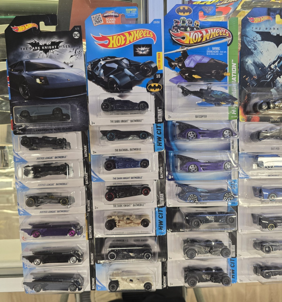 Hot Wheels Batman Batmobile The Bat Batcopter Tumbler Tooned Bat-pod Lot