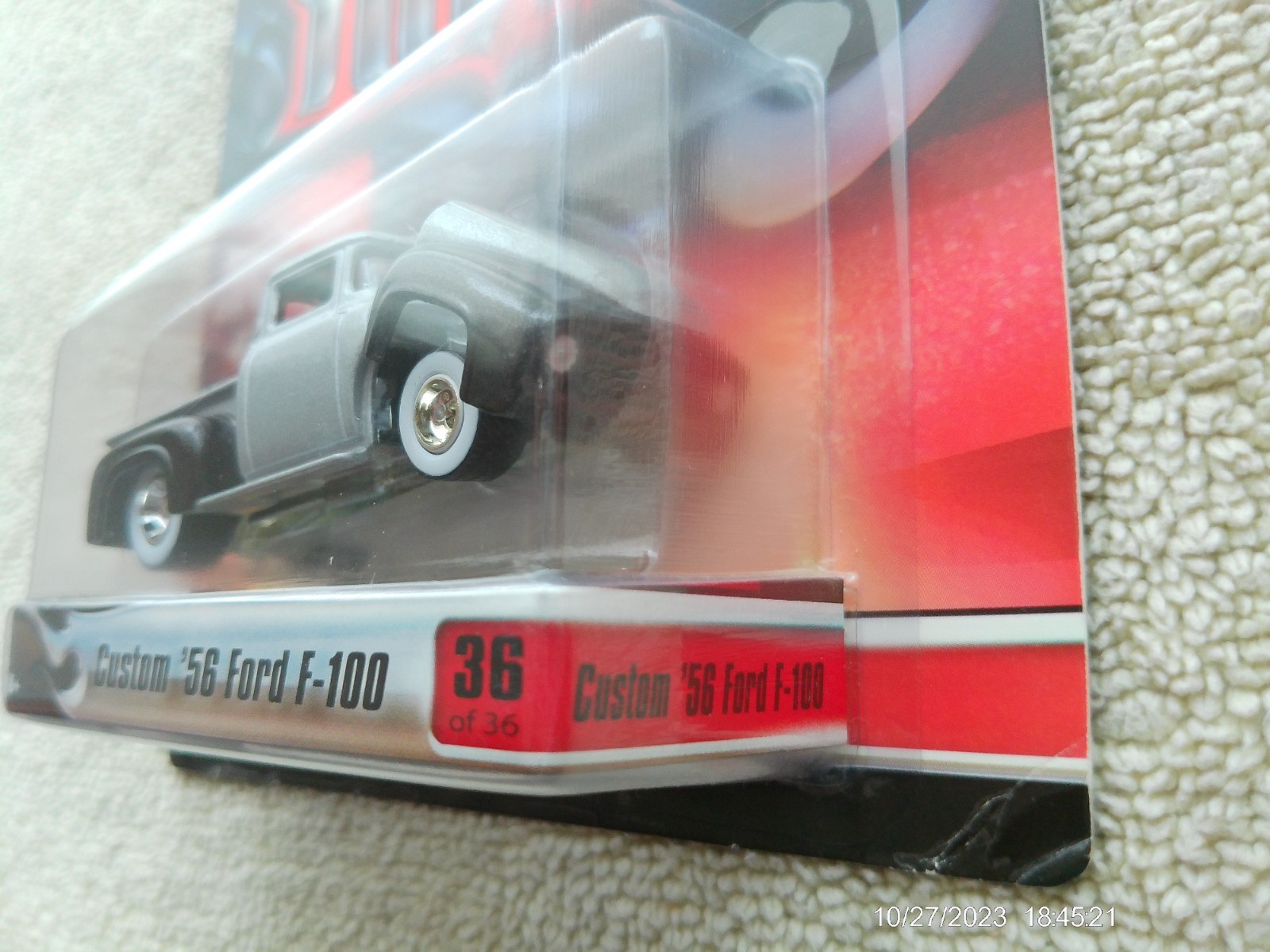 Hot Wheels Ultra Hots Custom ’56 Ford F-100 Truck Silver & Black w/RR NIB!
