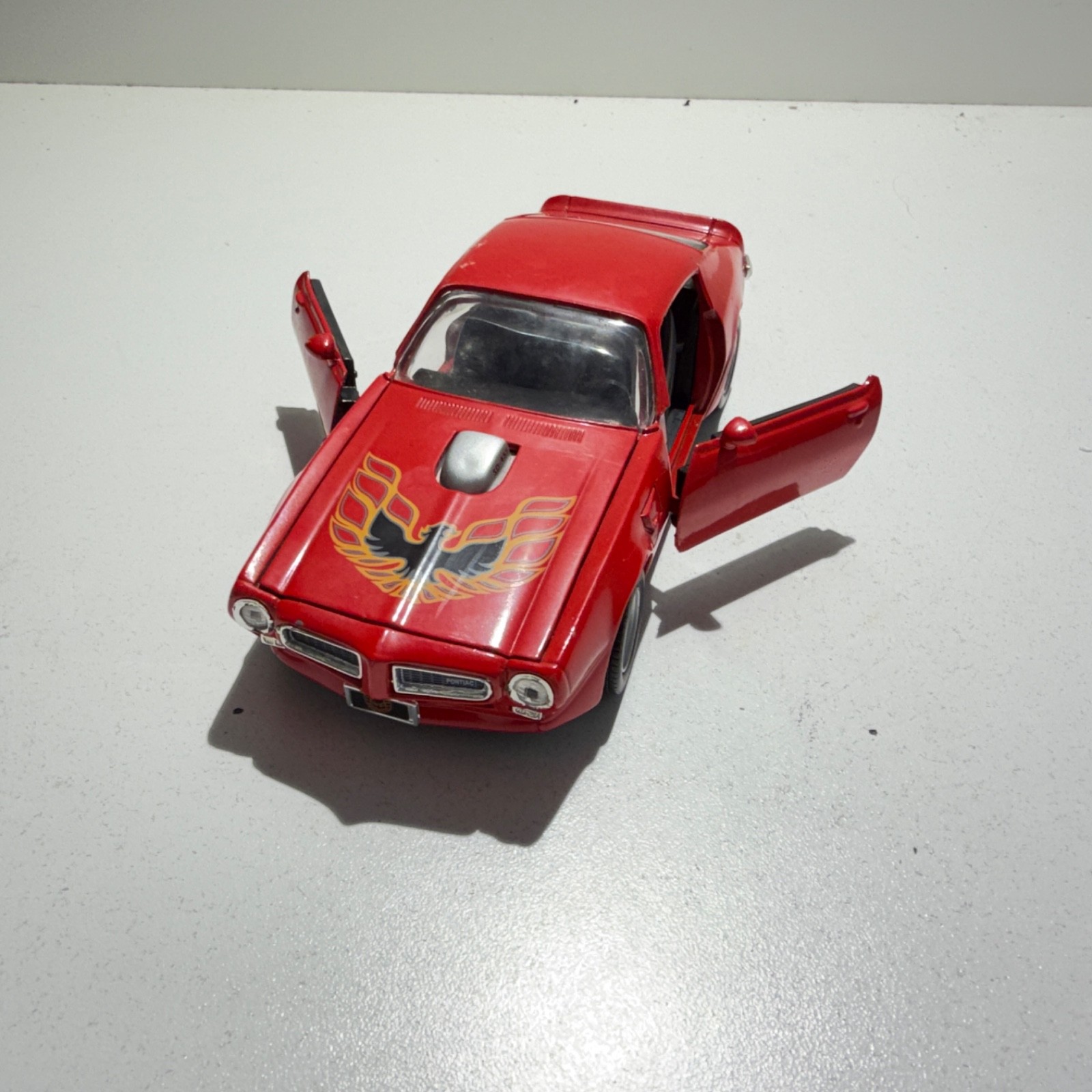 Motor Max 1:24 Diecast 1973 Pontiac Firebird Trans Am Red No Box