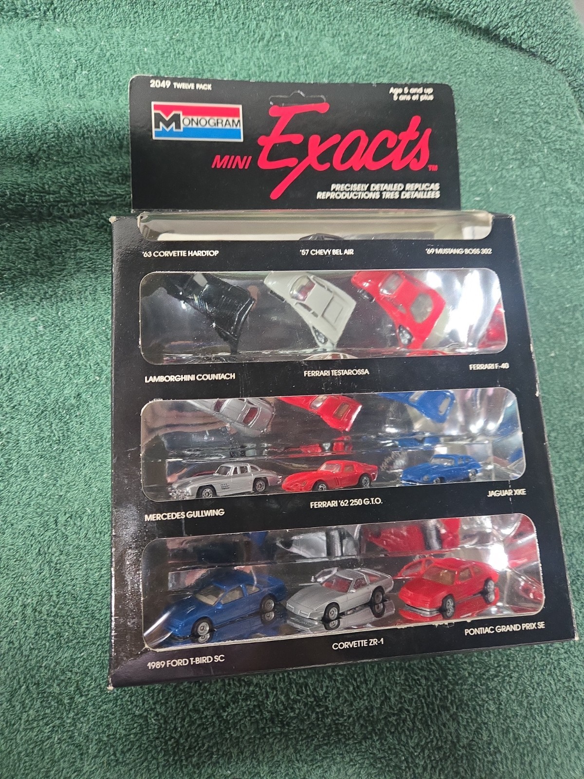Monogram Models Mini Exacts Cars 1989 LOT of 12 HO Scale 1:87