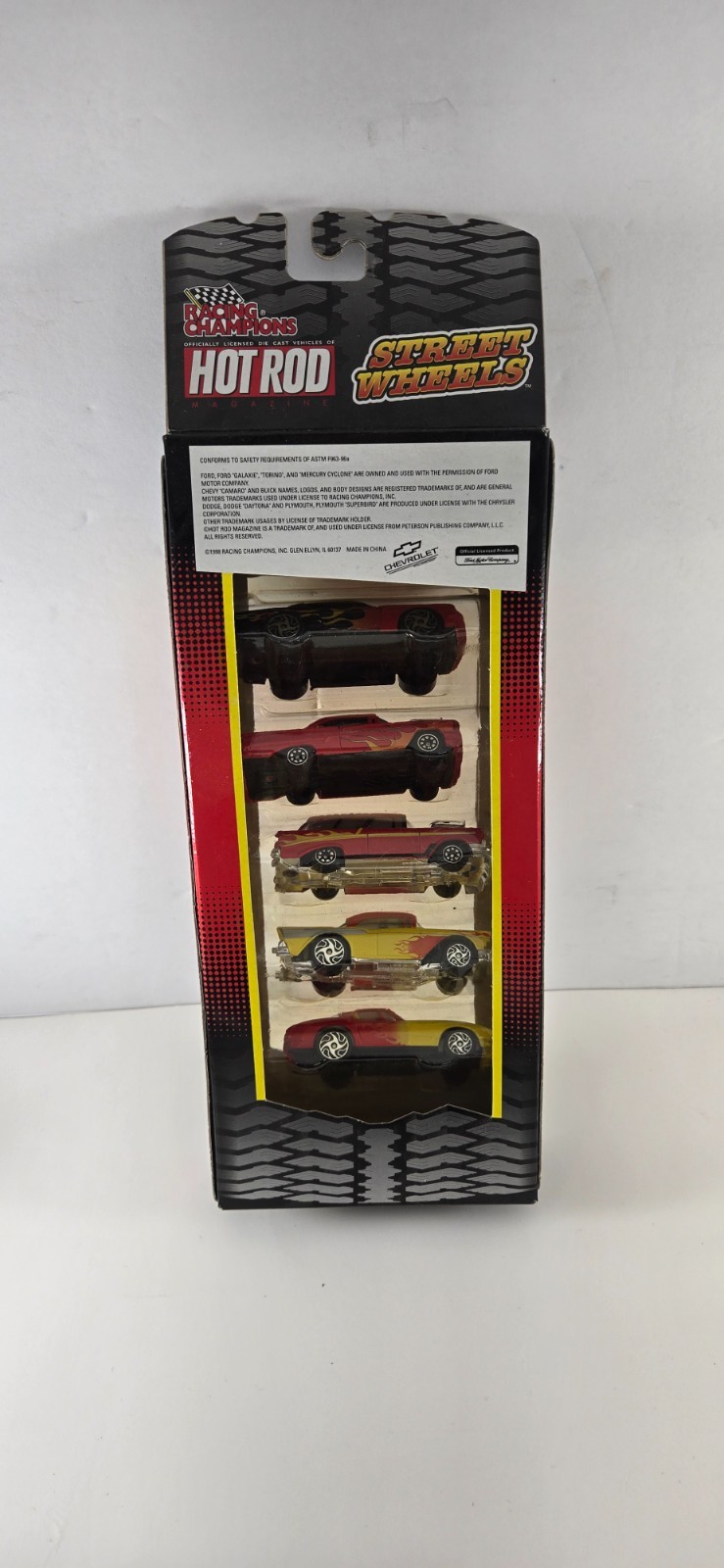 NIB 1998 STREET WHEELS SERIES RACING CHAMPIONS HOT ROD 5 PACK SET 1/64 ISSUE #14